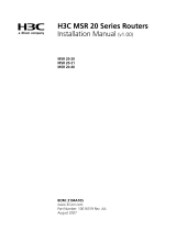 H3C MSR 20-20 Installation guide