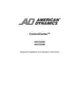 American Dynamics ControlCenter ADCC0300 User manual