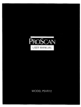 ProScan PSVR72 User manual
