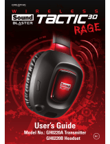 Creative SOUND BLASTER TACTIC3D OMEGA WIRELESS User manual