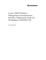 Lenovo ThinkStation C20x Deployment Manual
