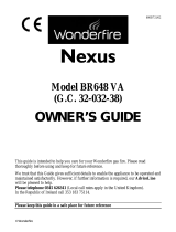 Wonderfire sonnet plus br645 VA Owner's manual