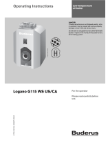 Buderus Logano G115 WS US/CA Operating Instructions Manual