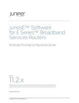 Juniper JUNOSE 11.2.X MULTICAST ROUTING Configuration manual