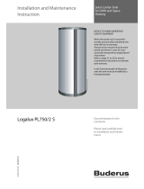 Buderus Logalux PL750 2 S Installation And Maintenance  Instruction