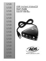 ADS Technologies USBAV-190 U S B INSTANT VIDEOCD User manual