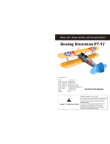 E-flite Boeing Stearman PT-17 User manual
