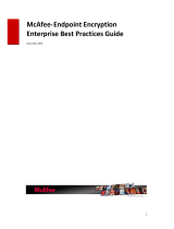 McAfee ENDPOINT ENCRYPTION ENTERPRISE - BEST PRACTICES GUIDE User manual