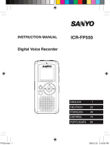 Sanyo ICR-FP550E User manual