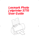 Lexmark 5770 Photo Jetprinter User manual