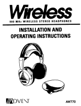 Advent AW770 Installation And Operating Instructions Manual