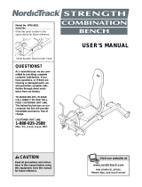 NordicTrack STRENGTH COMBINATION BENCH User manual