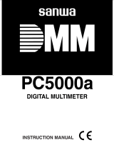 Sanwa PC5000 User manual