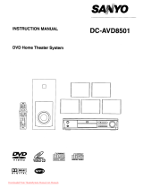Sanyo DC-AVD8501 User manual