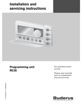 Buderus RC35 Installation And Servicing Instructions