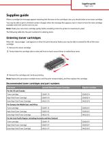 Lexmark SERIES E460DN Supplies Manual