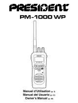 PRESIDENT PM -1000 WP Owner's manual