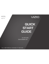 Vizio E291-A1 Quick start guide