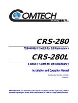 Comtech EF Data CRS-280L Operating instructions