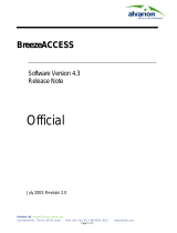 Alvarion BreezeACCESS 900 Release note