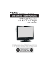 VIORE LCD19VX60PB1 Operating Instructions Manual