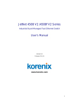 Korenix JetNet 4508f V2 User manual