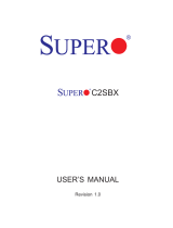 Supermicro Supero C2SBX User manual