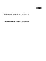 Lenovo ThinkPad Edge 14 Hardware Maintenance Manual