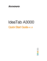 Lenovo IdeaTab A3000 Quick start guide
