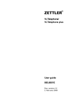 Tyco ZETTLER VL Telephone plus User manual