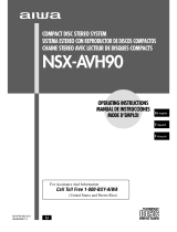 Aiwa RX-NAVH90 Operating Instructions Manual
