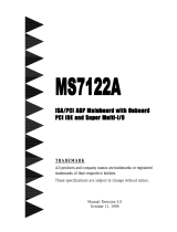 MATSONIC MS7122A User manual
