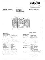 Sanyo MCD-S660F User manual