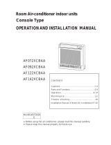 Haier AF072XCBAA Operation and Installation Manual