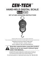 CEN-TECH HAND-HELD DIGITAL SCALE 97227 User manual