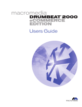 MACROMEDIA DRUMBEAT 2000 ECOMMERCE EDITION User manual