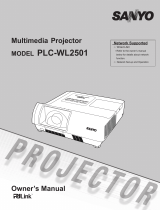 Sanyo PlC-WL2503A Owner's manual