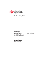Sanyo VI 2300 - Sprint PCS Vision Phone User manual