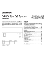 Lutron Electronics GRAFIK Eye QSG-6PCE Operating instructions