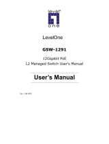 LevelOne ProCon GSW-1291 User manual