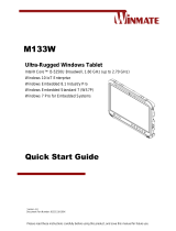 Winmate M133W Quick start guide