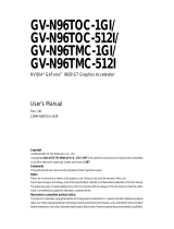 Gigabyte GV-N96TOC-512I User manual