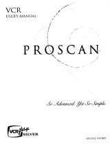 ProScan Plus Silver PSVR85 User manual