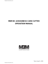 MBM BC-10 Operating instructions