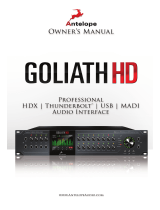 Antelope GOLIATH HD Owner's manual