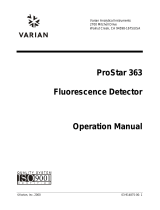 Varian ProStar 363 Operating instructions