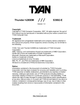 Tyan Thunder h2000M (S3992-E) User manual