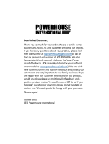 Powerhouse Force 1800 Set Up And Operating Manual