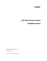 H3C MSR 20-20 Installation guide
