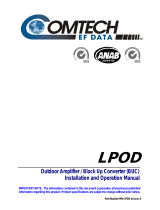 Comtech EF Data LPOD Operating instructions